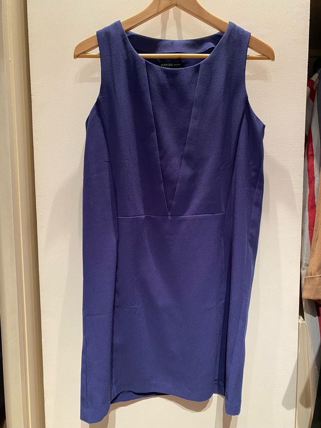 Vestido Mango Azul Talla M
