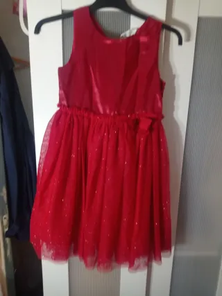 Vestido niña rojo talla 9/10 años