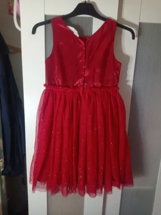 Vestido niña rojo talla 9/10 años