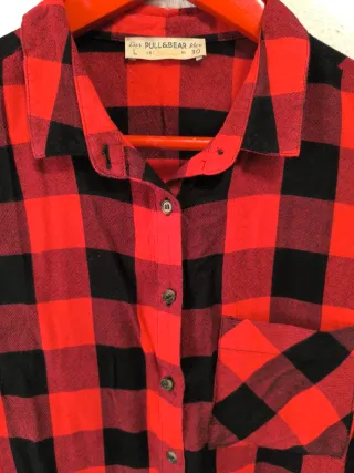 Camisa sin mangas Pull&Bear de cuadros