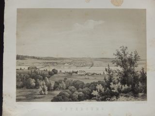 Litografia Originale d'Epoca: Ostersund (Svezia)