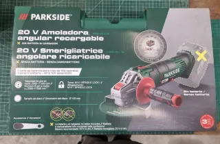 Amoladora Angular Recargable Parkside 20V