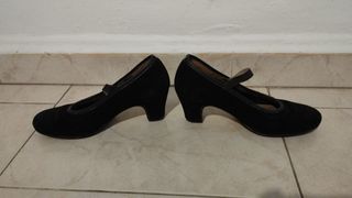 Zapatos Flamenco Principiantes Negro