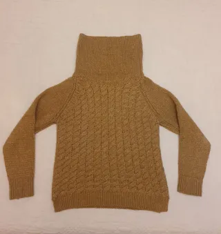 Jersey Massimo Dutti Mujer Marrón Dorado