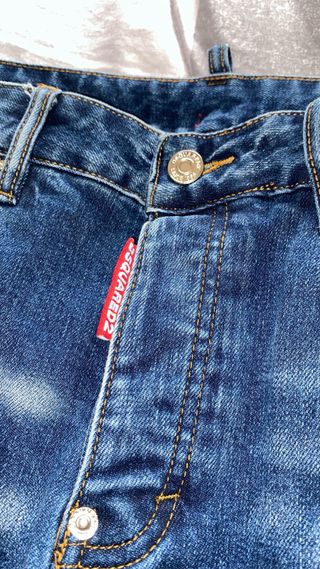 Jeans Dsquared2 Blu con Strappi
