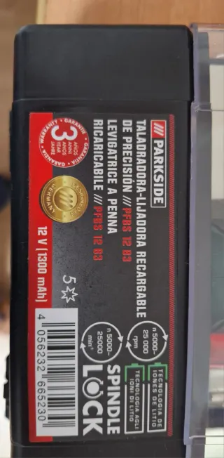 Taladro Lijadora Parkside Recargable