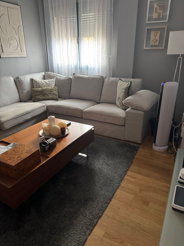 Sofá esquinero Kivik beige/gris