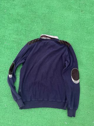 Jersey Burberry Azul Talla L Años 90