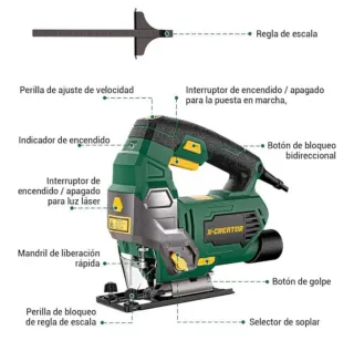 Sierra Caladora X-Creator 800W