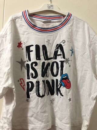 T-shirt Fila bianca con stampa