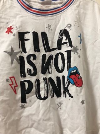 T-shirt Fila bianca con stampa