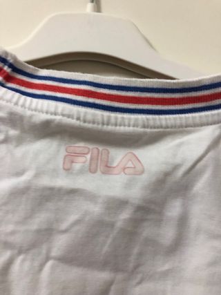 T-shirt Fila bianca con stampa