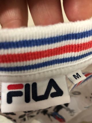 T-shirt Fila bianca con stampa