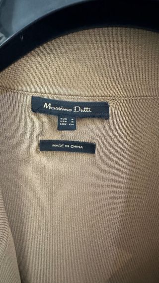 Cárdigan Massimo Dutti Beige Talla M