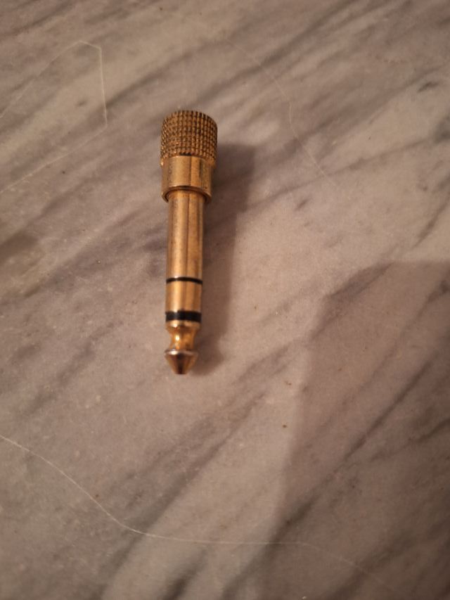 Adaptador audio jack hembra 3,5mm a jack macho 6,3