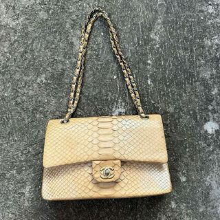 Borsa Chanel Vintage Snake in pelle