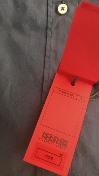 Camisa Carolina Herrera Talla 16 Azul oscuro