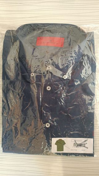 Camisa Carolina Herrera Talla 16 Azul oscuro