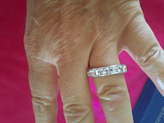 Anillo Acero Circonitas Talla 14