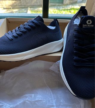 Zapatillas Ecoalf Azul Marino y Blanco (Talla 40)