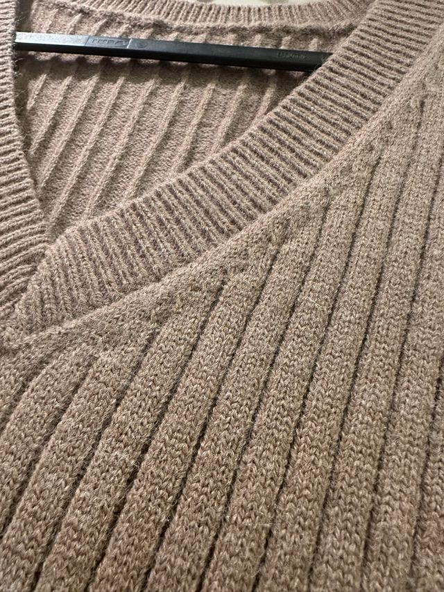 Vestido de punto marrón 