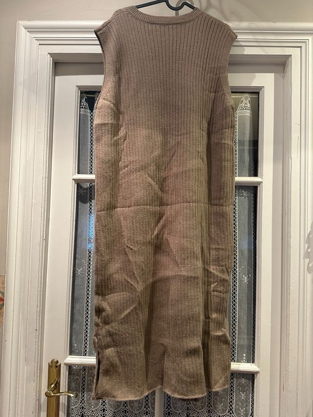 Vestido de punto marrón 