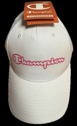 Gorra Champion Blanca Talla Única Rosa