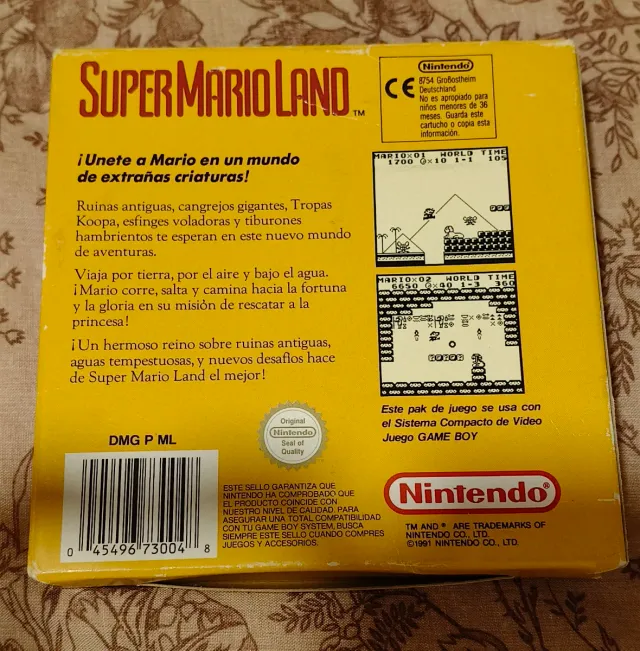Super Mario Land Game Boy Nintendo