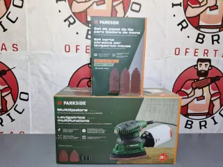 Lijadora Parkside Multiusos + Papel Lija