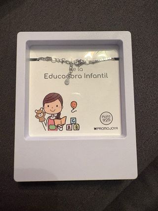 Pulsera Plata Eres lo más Educadora Infantil