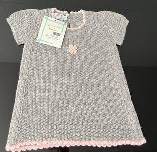Vestido lana bebé 9 meses