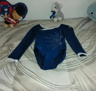 Body ginnastica artistica manica lunga bambina