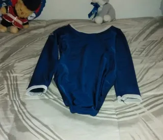 Body ginnastica artistica manica lunga bambina