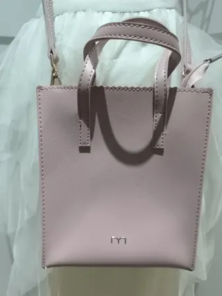 Bolso bandolera Milano nude/rosa
