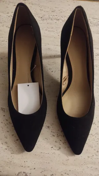 Zapatos H&M Negros Tacón Bajo