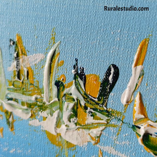 Cuadro abstracto original pintado a mano