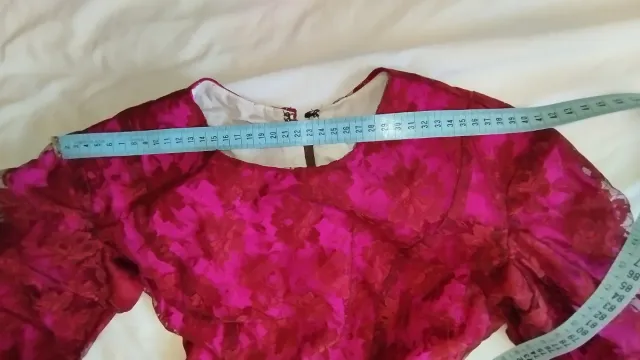 Vestido Flamenco Fucsia y Granate