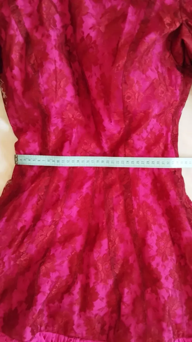 Vestido Flamenco Fucsia y Granate