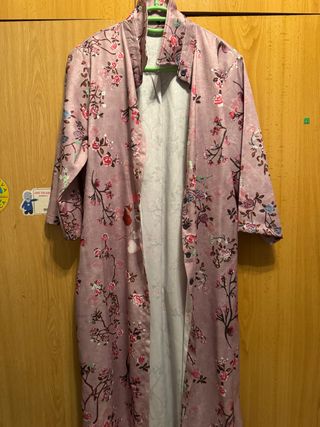 Bata larga floral talla única