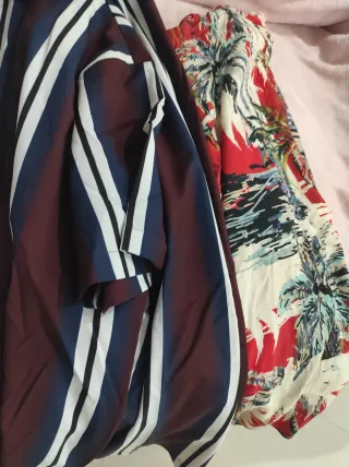 Camisas de rayas y estampado tropical