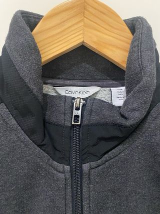 Sudadera Calvin Klein cremallera gris