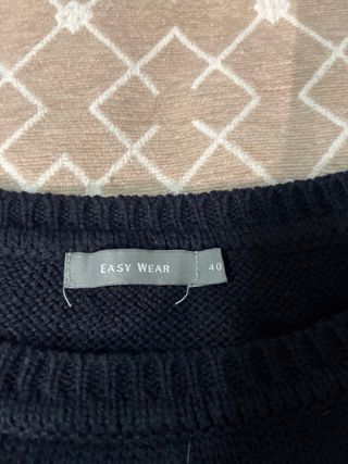 Vestido de punto Easy Wear rayas azul y verde M