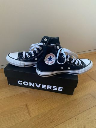 Converse Bota Alta Negra Talla 37