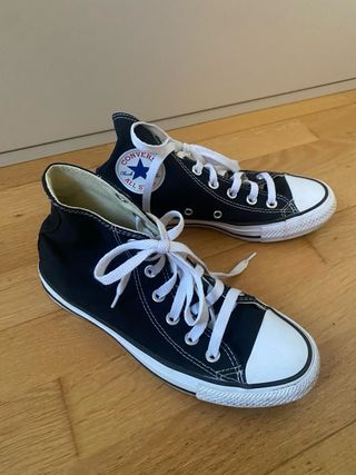 Converse Bota Alta Negra Talla 37