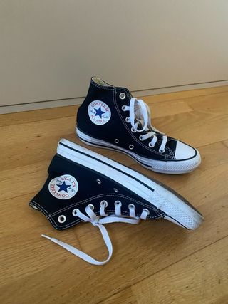 Converse Bota Alta Negra Talla 37