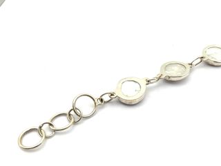 pulsera plata 925mm con piedra con nacar