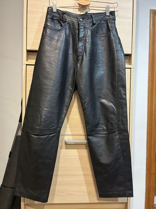 Pantalón Piel Mujer Negro