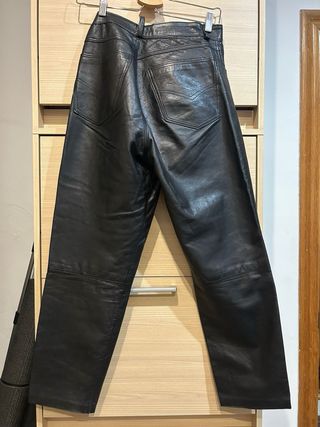 Pantalón Piel Mujer Negro