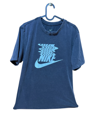 Camiseta Nike Azul Talla S Diseño Glitch