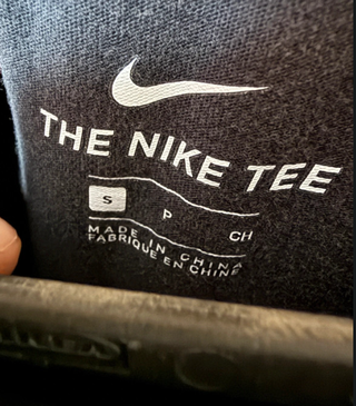 Camiseta Nike Azul Talla S Diseño Glitch